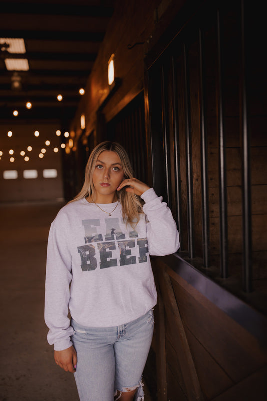 EAT BEEF Crewneck