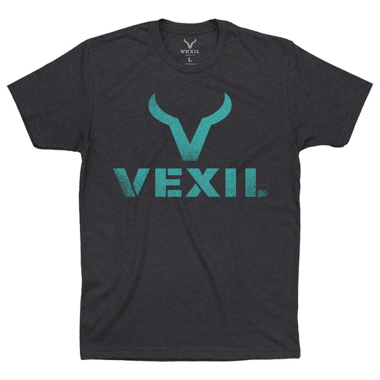 Vexil Brand - Distressed Logo - Charcoal/Teal